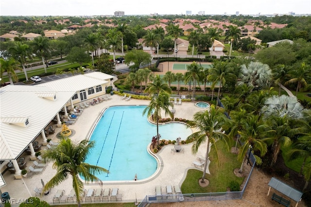 13104 Silver Thorn Loop, North Fort Myers, FL 33903 - community pool with a patio area