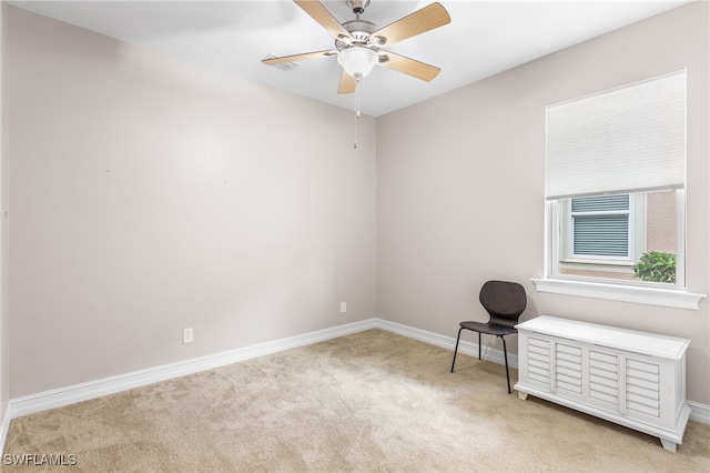 13104 Silver Thorn Loop, North Fort Myers, FL 33903 - carpeted empty room with a ceiling fan and baseboards