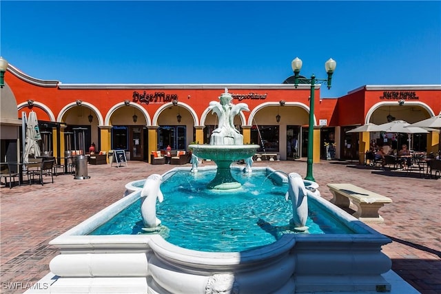 view of pool with a patio