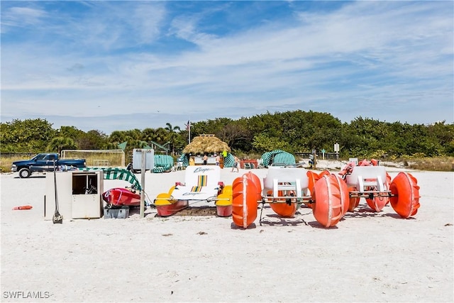 view of jungle gym