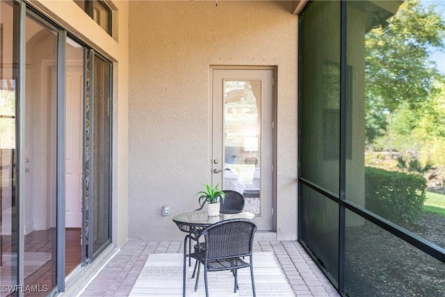 view of sunroom / solarium