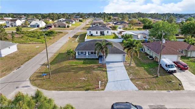 aerial view featuring a residential view