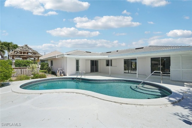 pool featuring a patio