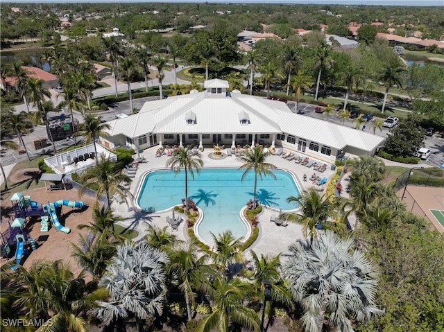 birds eye view of property