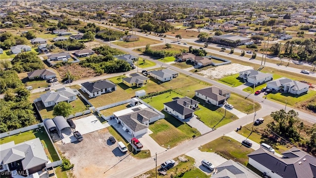 aerial view featuring a residential view