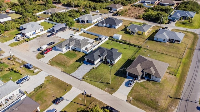 bird's eye view featuring a residential view