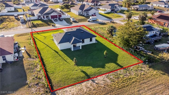 bird's eye view featuring a residential view