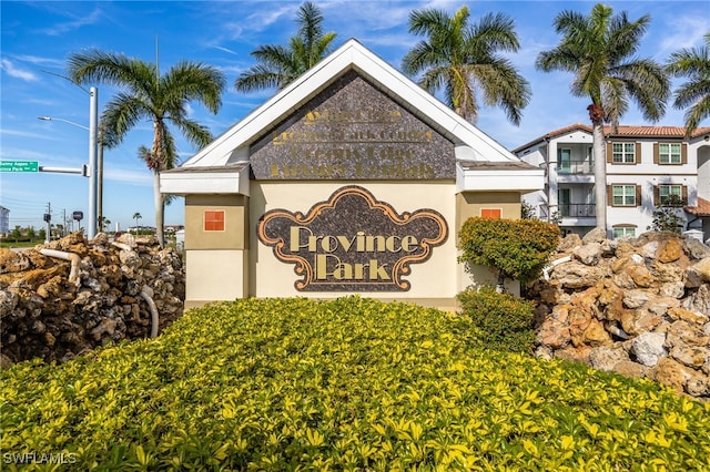 view of community / neighborhood sign