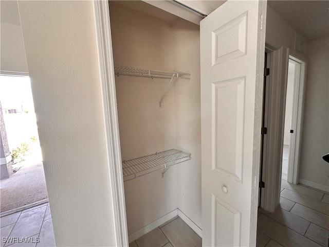 view of closet