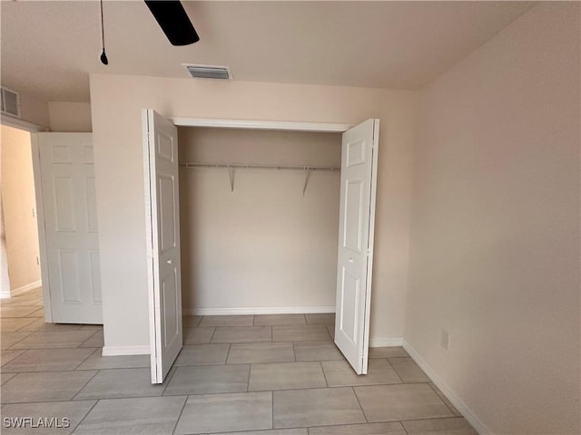 closet with visible vents