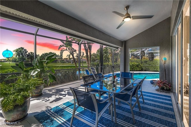 view of sunroom / solarium