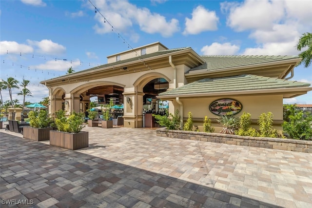 exterior space with a patio area