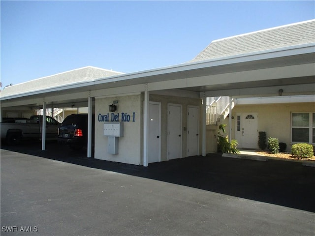 garage with covered parking