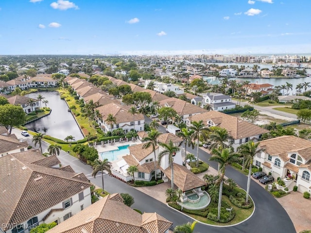 265 Colonade Cir, Naples, FL 34103 - bird's eye view with a residential view and a water view