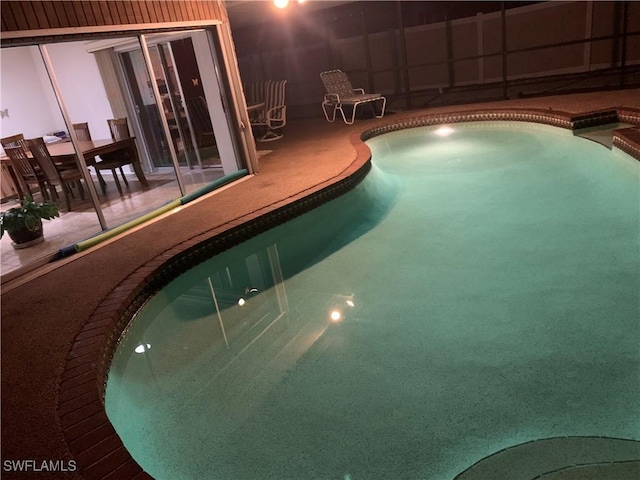 view of pool