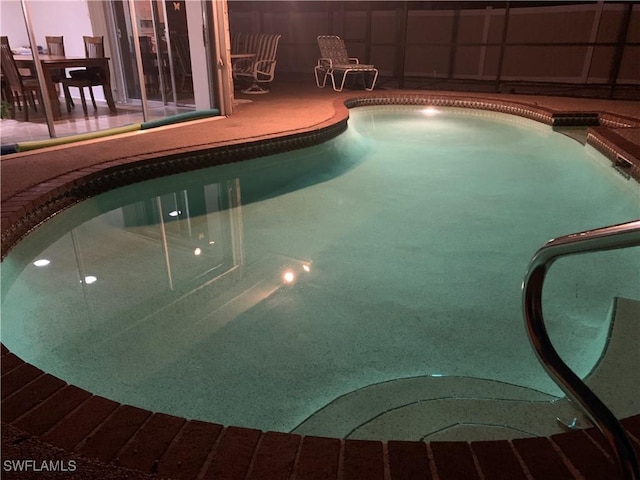 view of pool