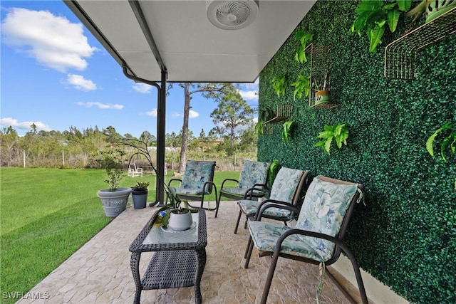 view of patio / terrace with visible vents