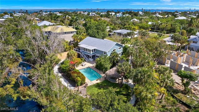 bird's eye view featuring a residential view