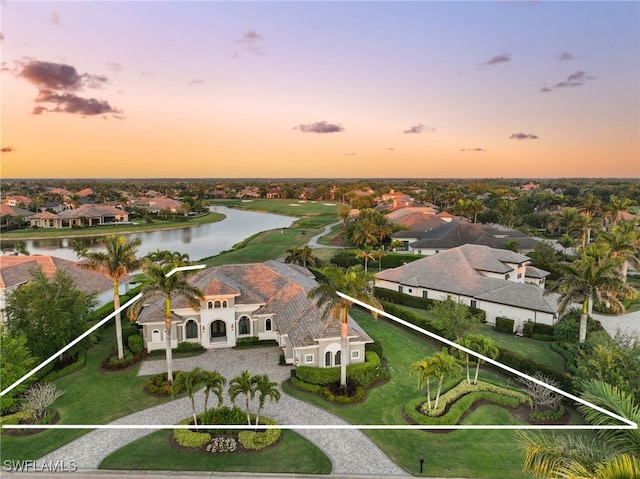 4150 Cortland Way, Naples, FL 34119 - aerial perspective of suburban area with a large body of water