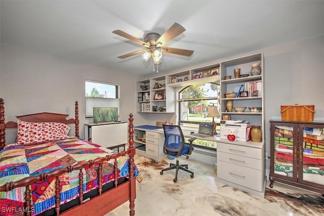 2215 Club House Rd, North Fort Myers, FL 33917 - bedroom featuring a ceiling fan