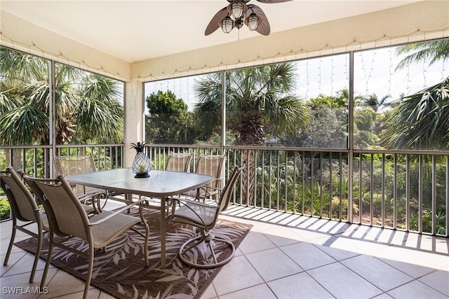 view of sunroom / solarium