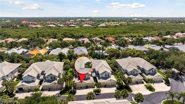 aerial perspective of suburban area