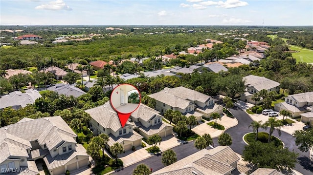 aerial perspective of suburban area