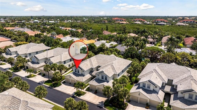 aerial perspective of suburban area
