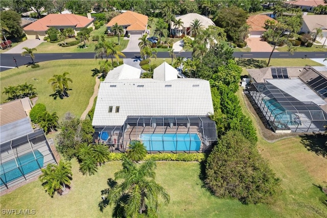 birds eye view of property featuring a residential view