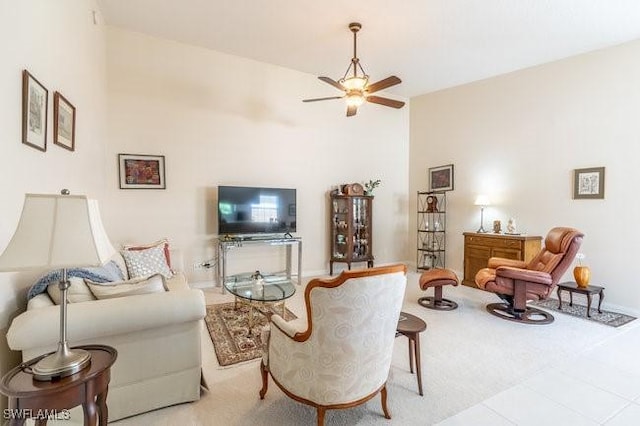 7520 Firenze Ln, Naples, FL 34114 - living area with ceiling fan