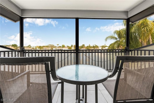 view of sunroom / solarium