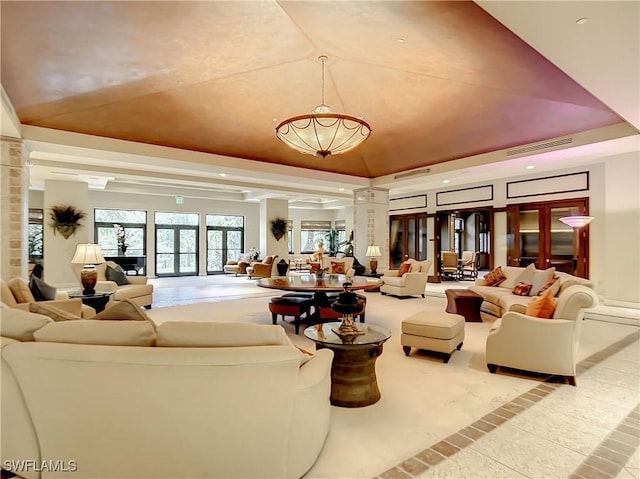 lobby featuring visible vents