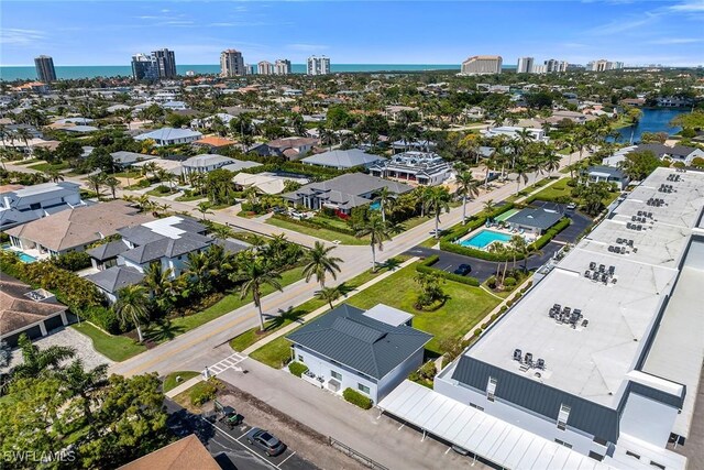 4200 Belair Ln Unit 303, Naples, FL 34103 - aerial view featuring a view of city and a water view
