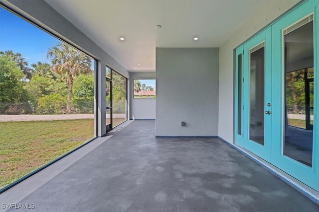 2312 4th Ave SE, Naples, FL 34117 - unfurnished sunroom with french doors