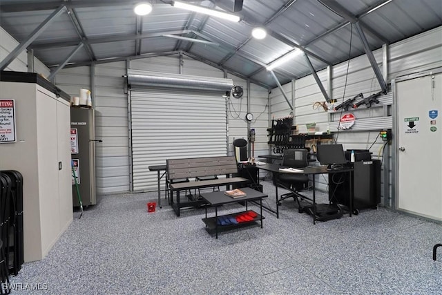 2312 4th Ave SE, Naples, FL 34117 - garage featuring metal wall and water heater