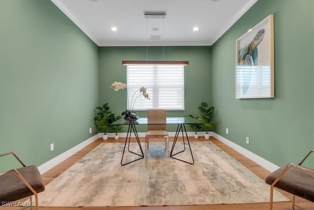 3721 Sapphire Cove Cir, Naples, FL 34114 - home office with wood finished floors and baseboards
