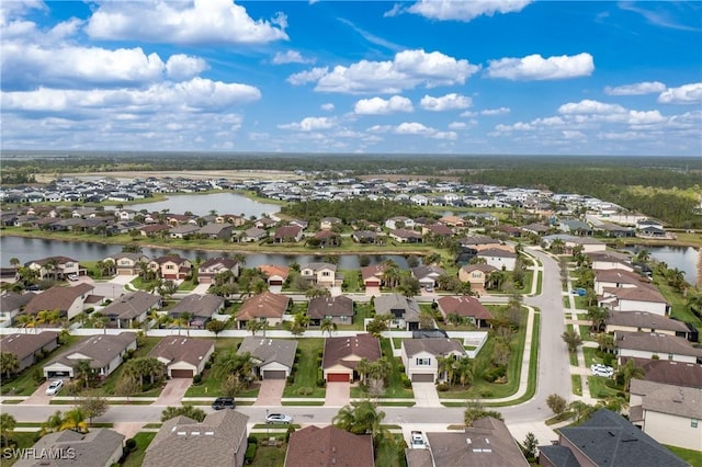 2628 Sherman Oak Dr, North Port, FL 34289 - bird's eye view with a residential view and a water view