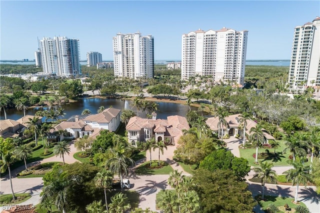 23771 Tuscany Way, Bonita Springs, FL 34134 - drone / aerial view with a water view and a view of city