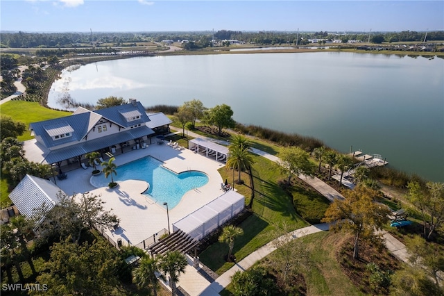 42207 Lake Timber Dr, Punta Gorda, FL 33982 - birds eye view of property featuring a water view