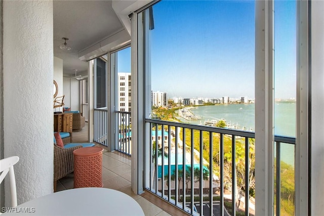 4141 Bay Beach Ln Unit 475, Fort Myers Beach, FL 33931 - balcony with a city view and a water view