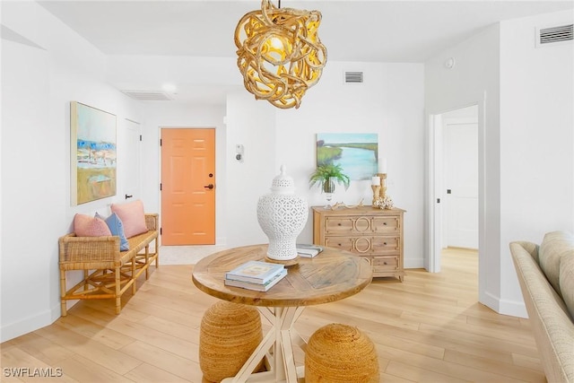 4141 Bay Beach Ln Unit 475, Fort Myers Beach, FL 33931 - interior space with light wood-type flooring and visible vents