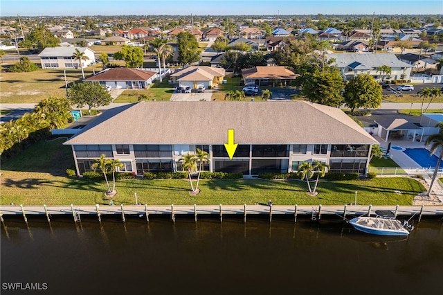 912 SW 48th Ter Unit 108, Cape Coral, FL 33914 - aerial perspective of suburban area with a nearby body of water