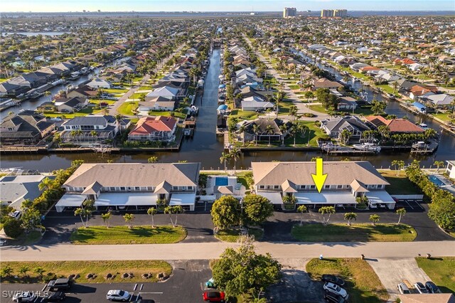 912 SW 48th Ter Unit 108, Cape Coral, FL 33914 - aerial view of residential area featuring a large body of water