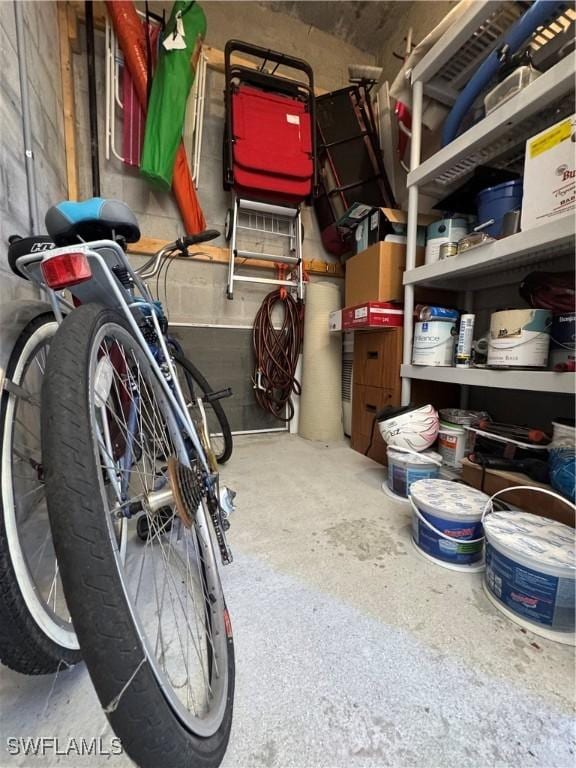 8550 Kingbird Loop Unit 638, Estero, FL 33967 - storage room featuring a garage