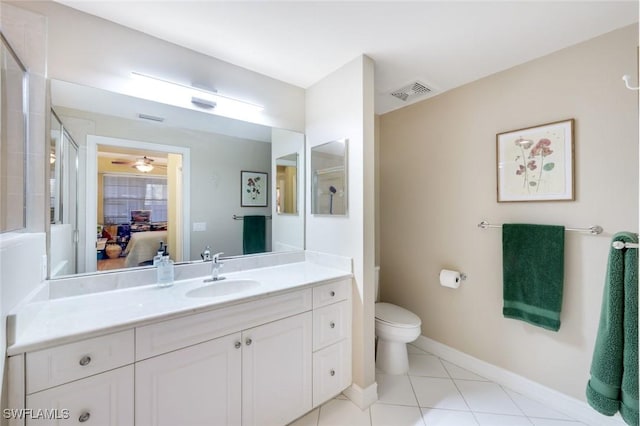 10530 Amiata Way Unit 105, Fort Myers, FL 33913 - full bath with ensuite bathroom, visible vents, toilet, vanity, and an enclosed shower