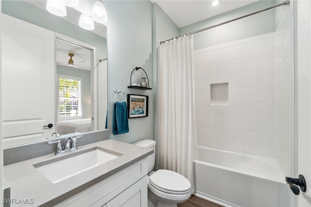8021 Calle Canovas Ct, Naples, FL 34114 - full bath featuring toilet, vanity, and shower / bath combination with curtain