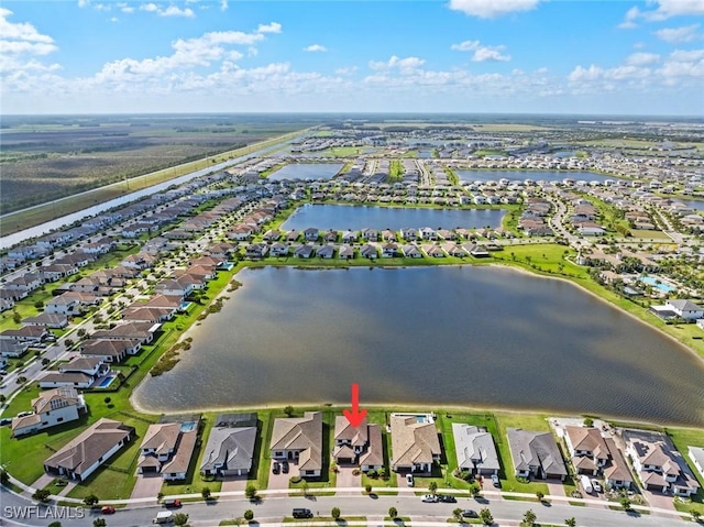 4802 Frattina St, Ave Maria, FL 34142 - aerial view of residential area with a large body of water