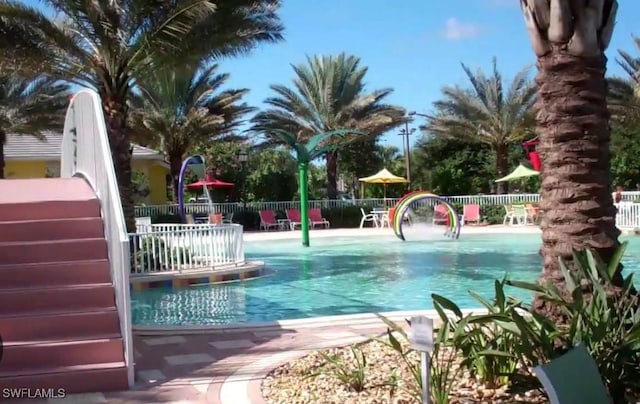 pool with fence