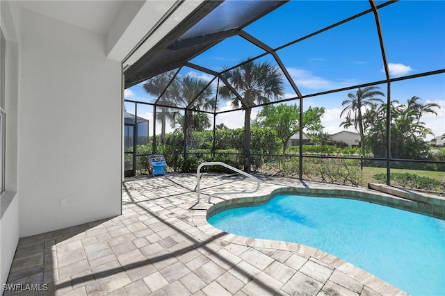 16404 Coco Hammock Way, Fort Myers, FL 33908 - outdoor pool with a patio area and a lanai