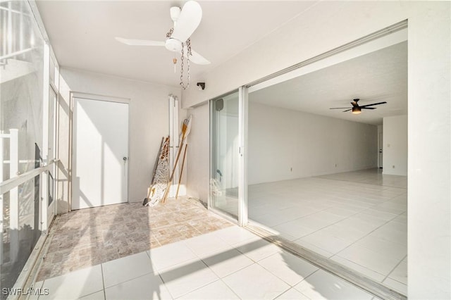 1006 SE 46th St Unit 1C, Cape Coral, FL 33904 - unfurnished room featuring tile patterned flooring and ceiling fan